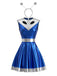 Miniabito Rosa Anni '60 Metallizzato Alien con Cut-out di Halloween 5