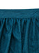 3PCS Abito in Velluto Verde Petrolio con Scollo Quadrato e Grembiule Floreale e Top in Pizzo Anni '50 8