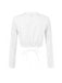 Camicetta Bianco Anni '50 Floreale in Pizzo Long Sleeves Cropped 2