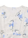 [Prevendita] Abito Midi Beige Floreale Scollo a V Maniche a Sbuffo Anni '40 4