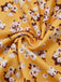 Abito Halter Vita Arricciata a Piccoli Fiori Giallo Anni '50 7