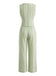 Green 1930s Vintage V Neck Two Piece Set 2