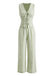 Green 1930s Vintage V Neck Two Piece Set 3