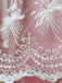 2PCS Abito Rosa con Spalle Scoperte a Sbuffo e Grembiule Ricamato in Pizzo Anni '50 7