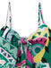 Tuta Lunga Verde con Spalline Sottili Boho Geometrico Mandala Anni '30 6