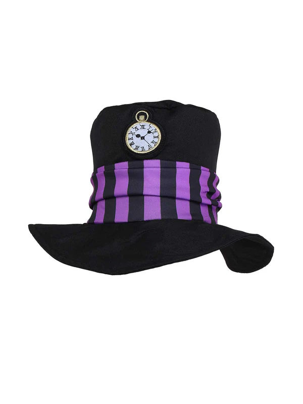 di Halloween Multicolore Anni '60 di Halloween Cappellaio Matto Maniche Lunghe Cintura Set Costume 6