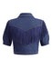 [Prevendita] Giacca Corta Blu Navy in Denim con Frange e Borchie Western Anni '60 4