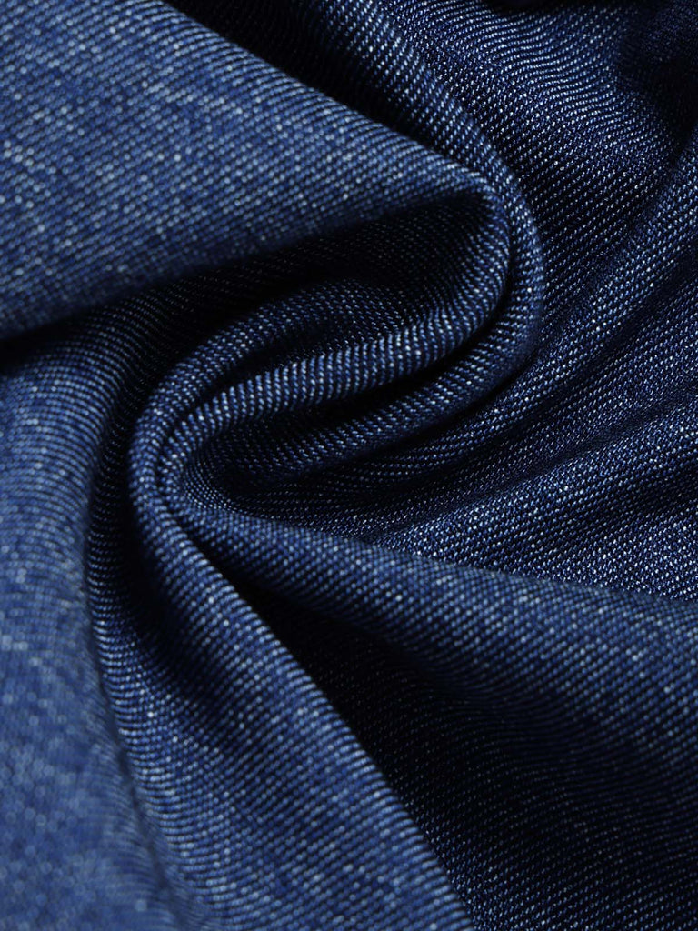 [Prevendita] Giacca Corta Blu Navy in Denim con Frange e Borchie Western Anni '60 7