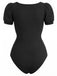[Prevendita] Set 2 Pezzi Body a Costine Maniche a Sbuffo & Gonna in Tulle a Pois Anni '50 6