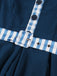 Abito Svasato Blu Navy a Quadretti Colletto Peter Pan con Cintura Anni '50 6