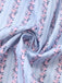 Set 2 Pezzi Marrone Abito a Righe Scollo Quadrato & Grembiule Floreale Anni '50 8