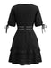 Abito Western in Pizzo a Balze con Cutout in Vita Anni '70 5