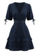 Abito Western in Pizzo a Balze con Cutout in Vita Anni '70 2