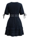 Abito Western in Pizzo a Balze con Cutout in Vita Anni '70 3