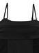Tuta Lunga Nero Anni '50 in Pizzo Waist con Cut-out a Gamba Larga 4