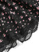 [Prevendita] Gonna a Balze a Piccoli Fiori in Pizzo Nero Anni '50 3