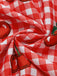 [Prevendita] Abito a Ruota Rosso Anni '50 Vichy Cherry Print con con Fiocco Straps 7