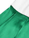 [Prevendita] Abito Verde e Bianco Anni '50 in Raso con Cintura Plissettato Rockabilly 6