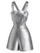 [Prevendita] 2PCS Pantaloni Argento Anni '80 Metallizzato Star Overall e Tube Top 3