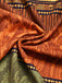 [Prevendita] Abito Mustard Anni '70 Paisley Stampa Colorblock con Scollo all'Americana a Balze con Volant 7