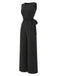 [Prevendita] Pantaloni Nero e Bianco Anni '30 in Maglia Gessato Asimmetrico Top e a Gamba Larga 3