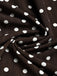 [Prevendita] Abito a Ruota Marrone Anni '50 a Pois Colletto con Revers Cap Sleeve 7