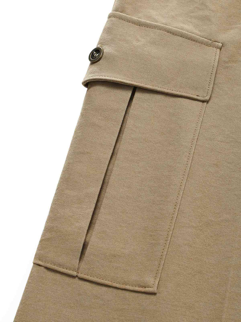 [Prevendita] Tuta Lunga Light Coffee Anni '40 Scollo all'Americana Scollo a V Cargo 7