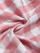 [Prevendita] 2PCS Abito Rosa e Bianco Anni '50 a Quadri Floreale Puff con Grembiule 8