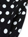[Prevendita] Abito Giallo e Nero Anni '50 a Pois con Volant Patchwork 5