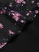 [Prevendita] Abito a Matita Nero e Rosa con Bustier Floreale e Peplum Anni '60 6