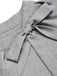 [Prevendita] 2PCS Abito Grigio Chiaro Anni '60 Gray a Vita Alta a Matita e con Fiocco Cape 5
