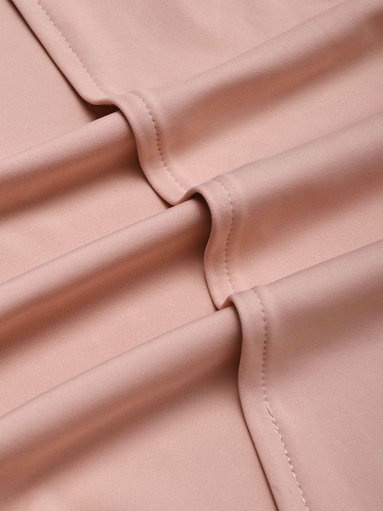 [Prevendita] Abito Svasato Rosa con Spalle Scoperte e Fiocco in Vita Anni '50 6