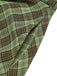2PCS Top Verde Anni '40 a Quadri con Colletto Peter Pan e Gonna