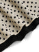 [Prevendita] Gonna Apricot e Nero Anni '30 a Pois Colorblock a Balze Cake 5