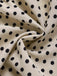 [Prevendita] Gonna Apricot e Nero Anni '30 a Pois Colorblock a Balze Cake 6