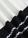 [Prevendita] Abito Nero e Bianco Anni '50 Spalle Scoperte a Righe con Fiocco 6