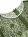 [Prevendita] Abito Grigio Verde con Pizzo Patchwork Floreale Anni '40 5