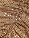 [Prevendita] Abito Aderente Oro Anni '30 Paillettes Cowl Neck Arricciato 7