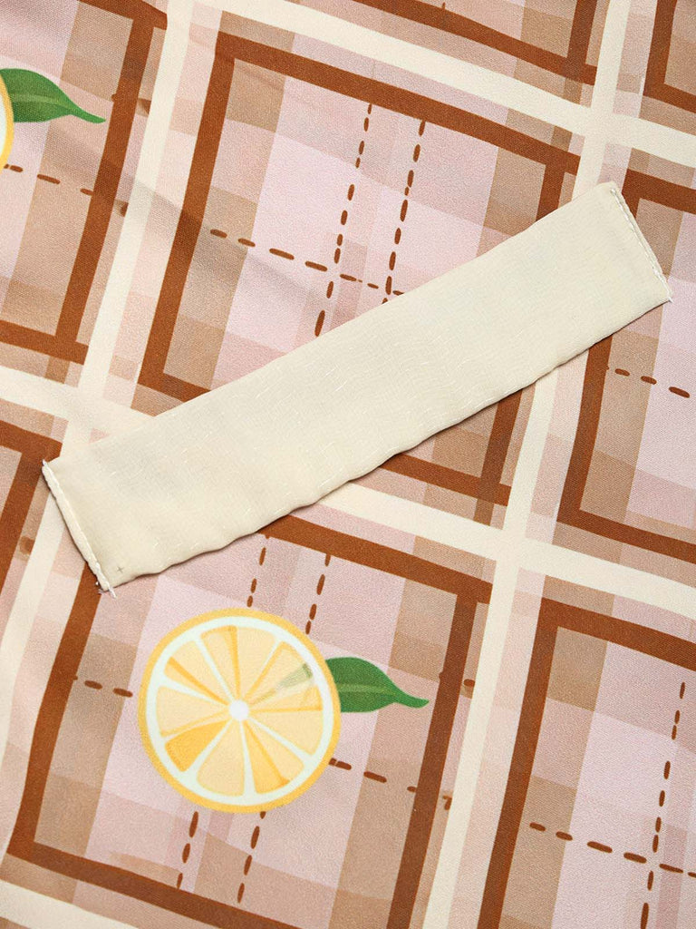 [Prevendita] Abito con Bavero e Tasca a Quadri con Limoni Anni '40 6