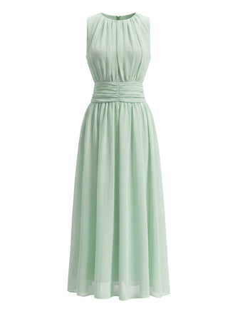 Elegant Pale Green 1940s Vintage Dress 3