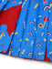 3PCS Abito Blu Anni '60 Halloween a Righe Top e Overall 6