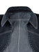 Giacca Deep Blu Anni '50 Revers in Denim Corto Jacket 4