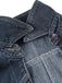 Giacca Deep Blu Anni '50 Revers in Denim Corto Jacket 5