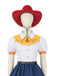 3PCS Multicolore Anni '50 Western Cowgirl Set Costume 4