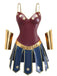Abito Multicolore Wonder Woman Superhero Star Cosplay Costume 2
