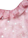 [Prevendita] Abito Rosa Anni '50 Floreale in Rete con Paillettes e Volant 7