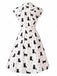 [Prevendita] Abito Camicia a Pois con Gatto e Cintura Anni '50 3