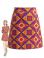 [Prevendita] Gonna Linea A Multicolore Anni '60 con Stampa Pop Art
