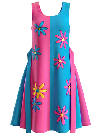 [Plus Size] [Pre-Sale] [Plus Size] Multicolor 1960s Vintage Floral Dress