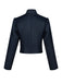 Giacca Blu Navy Anni '50 Colletto Alto con Bottoni Frontali Jacket 3